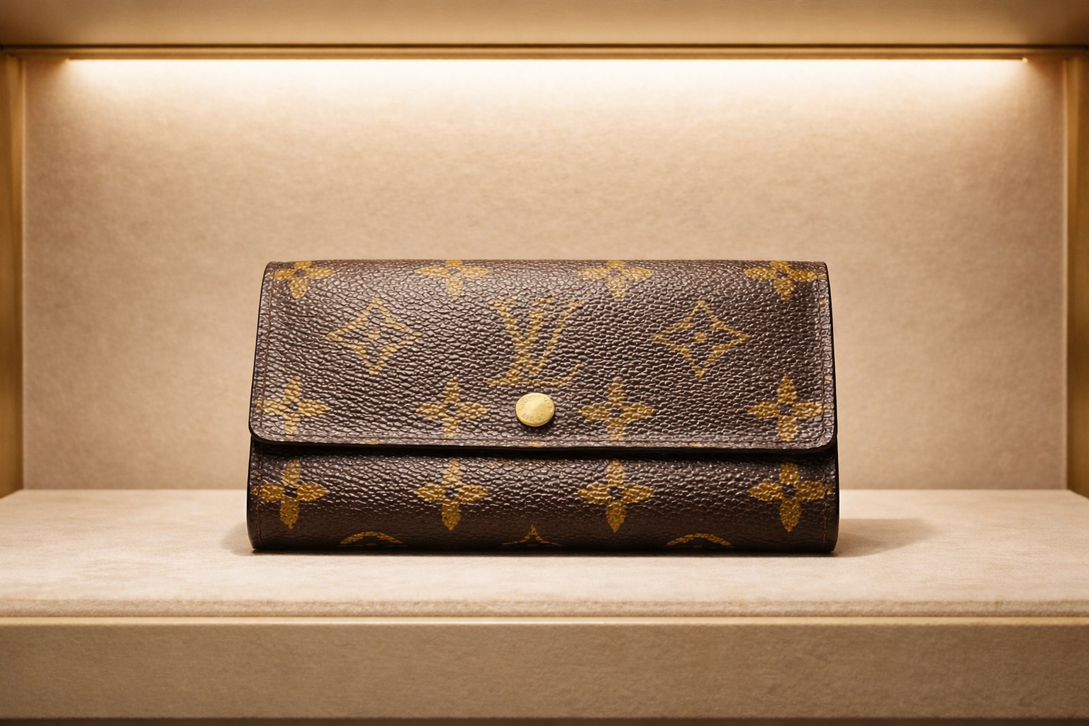 ルイヴィトン モノグラム 二つ折り財布 お買取りさせていただきました！