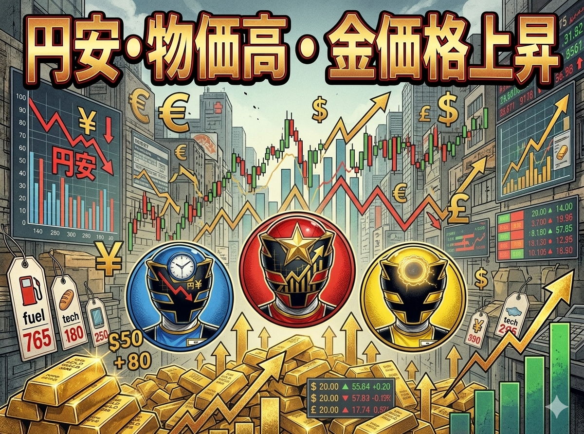 円安・物価高・金価格上昇！