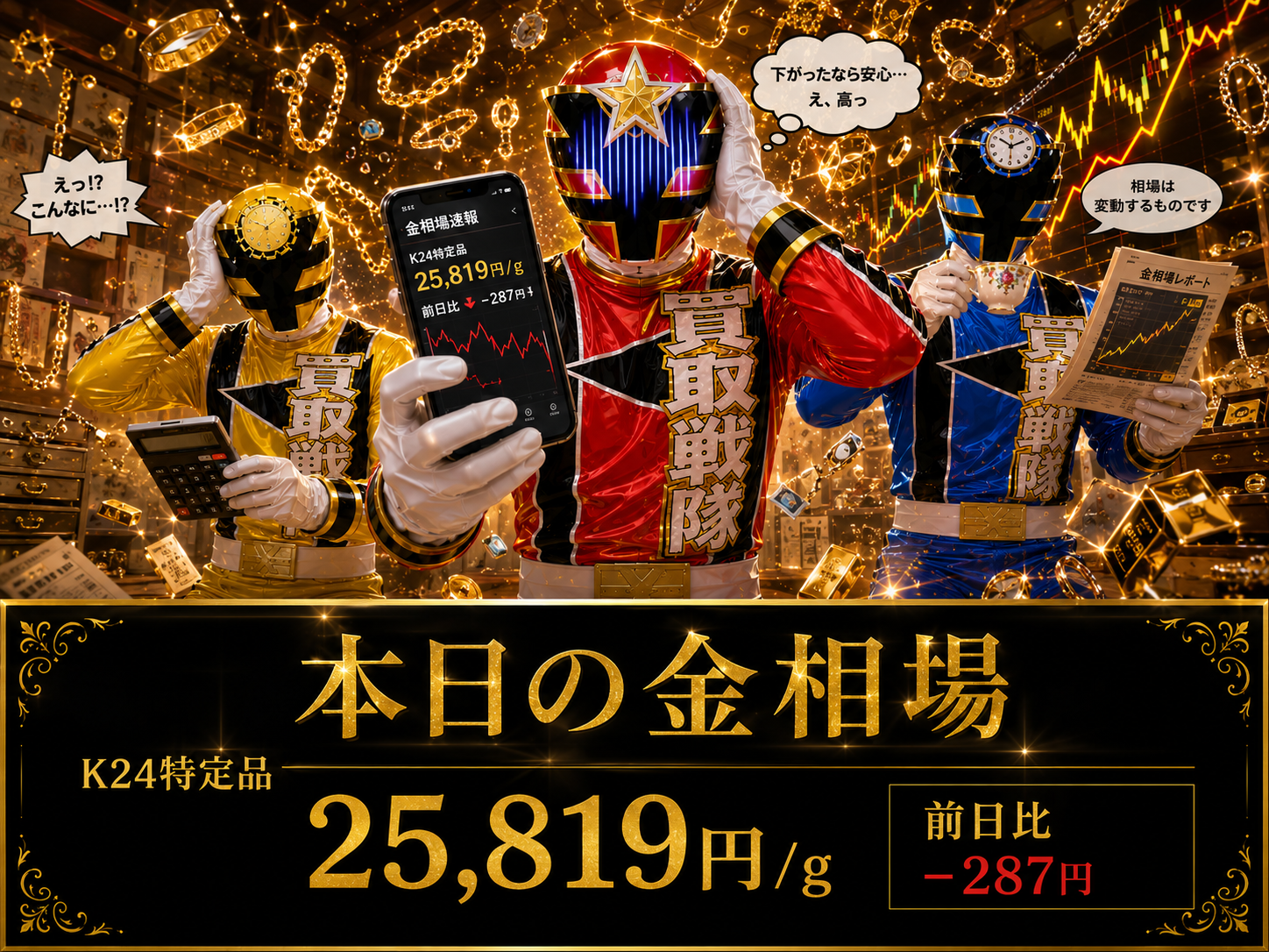 【下がったのに、まだ高い】最近の金相場ちょっと感覚バグります