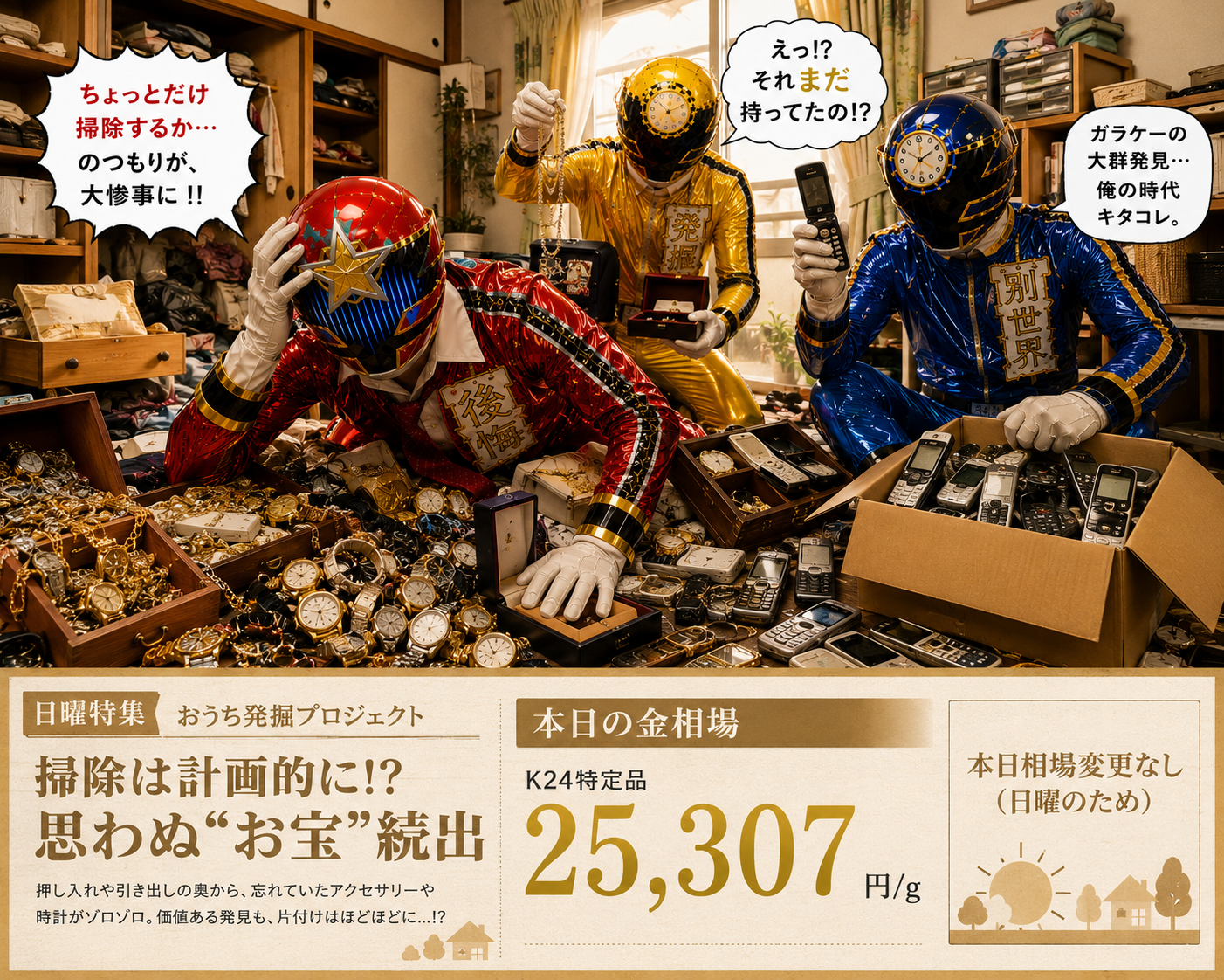 【今日は金相場お休みです】でも人類は整理整頓を始めます