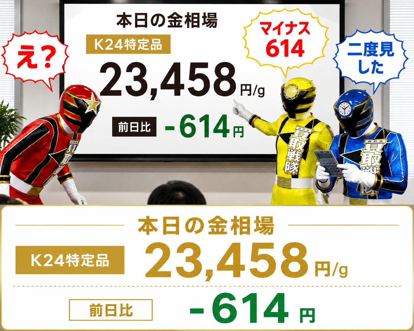 【え、そんなに下がる？】～数字を見て二度見した朝～