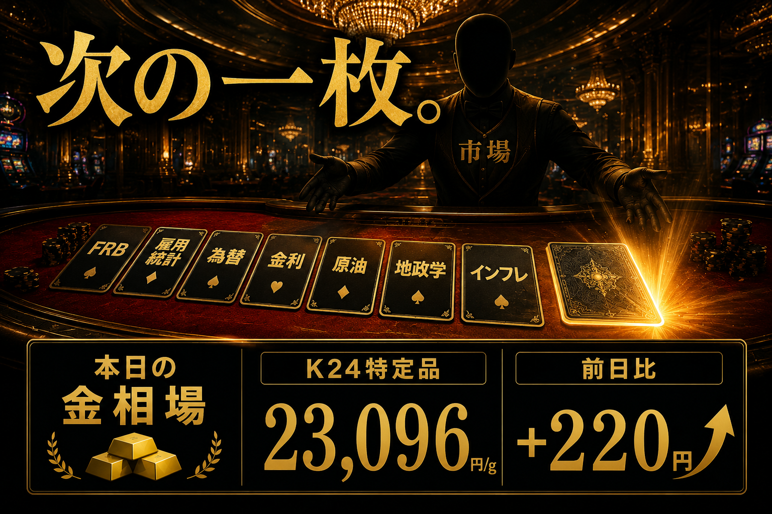 【市場は、まだカードを伏せている。】