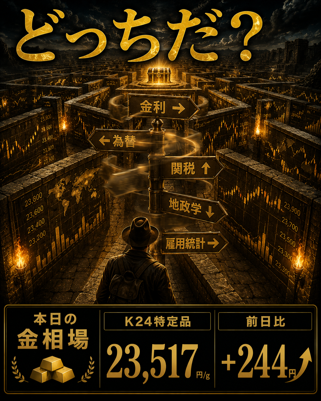 【市場は迷路だった。】